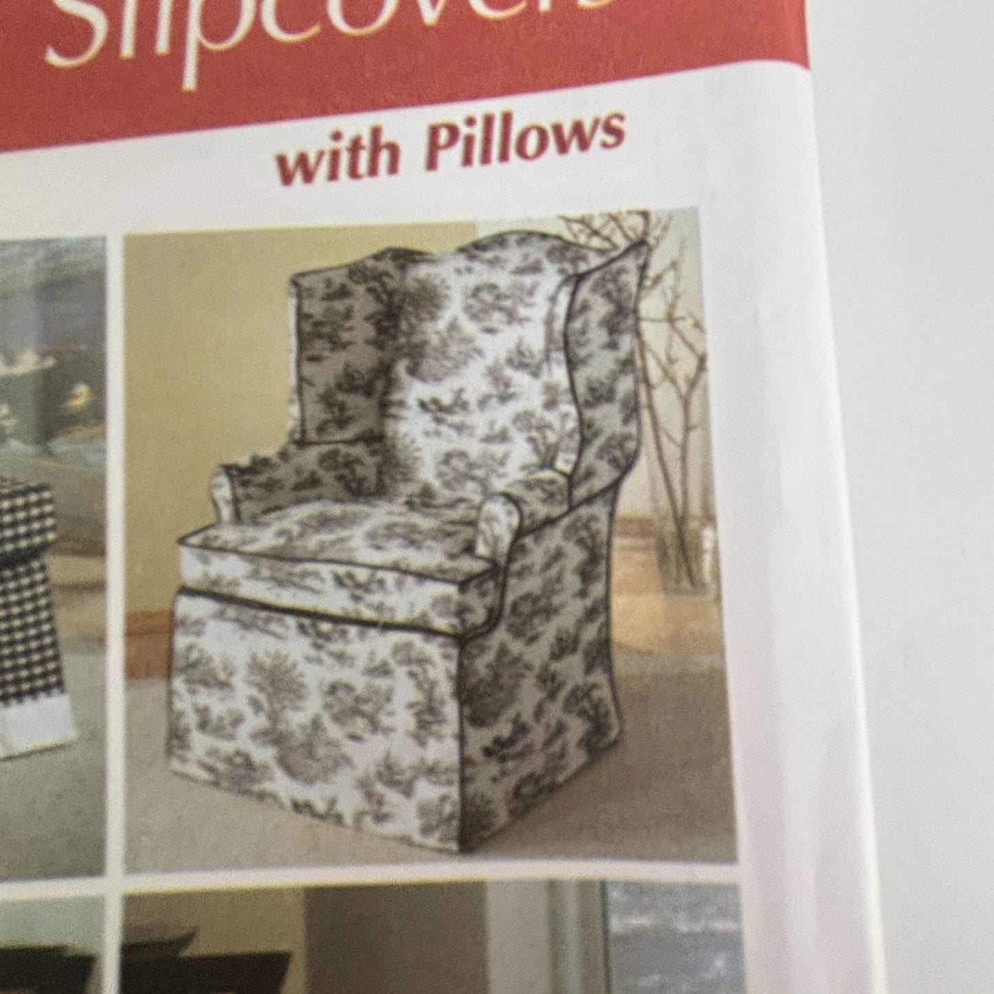 Simplicity Sewing Pattern 5127 Modern Chair Slipcovers Couch Pillows Home Decor