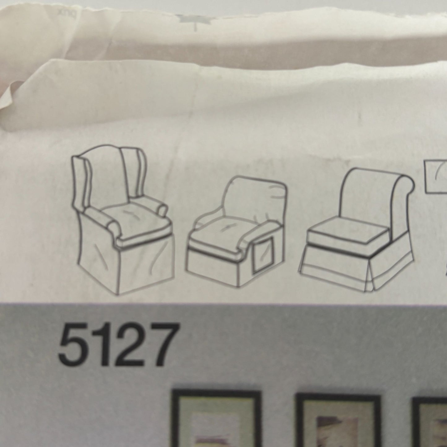 Simplicity Sewing Pattern 5127 Modern Chair Slipcovers Couch Pillows Home Decor