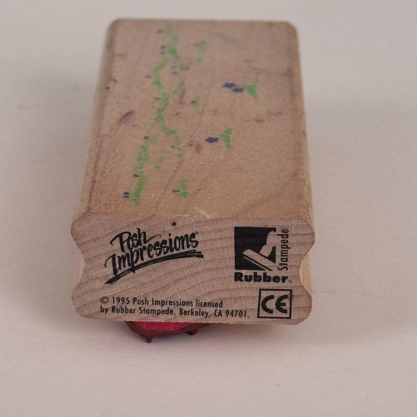 Posh Impressions Rubber Stamp Meadow Scene Landscape Flowers Nature Border Cardmaking