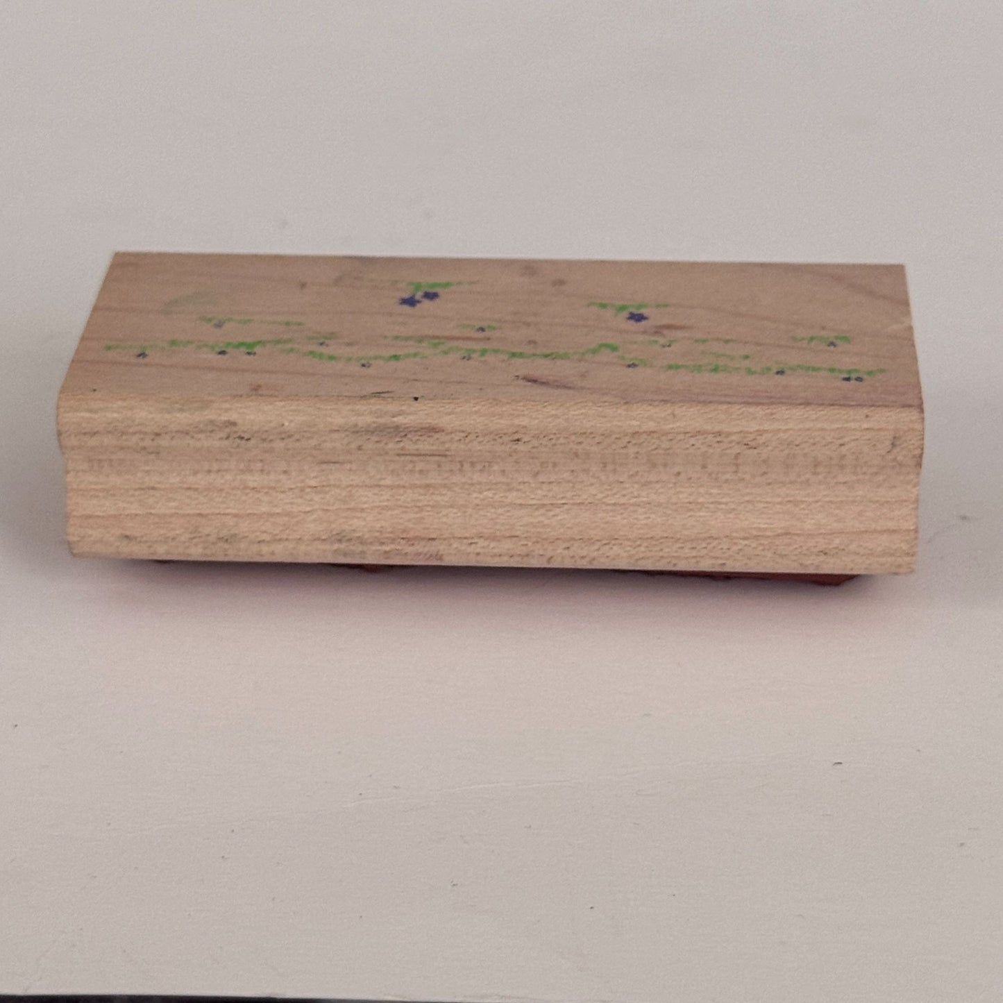Posh Impressions Rubber Stamp Meadow Scene Landscape Flowers Nature Border Cardmaking