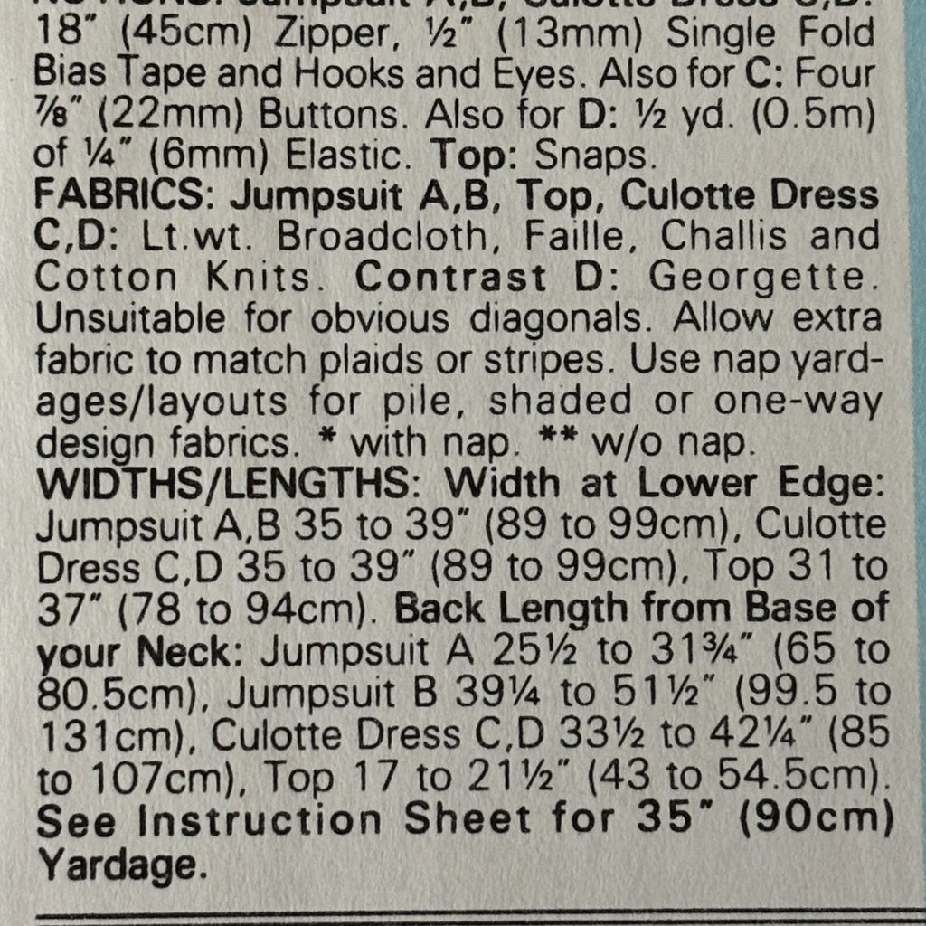 Butterick Sewing Pattern 6667 Girls Culotte Dress Jumpsuit Top 90s 7-10 Uncut Retro Y2K