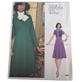 Vogue Sewing Pattern 1186 Teal Traina A-Line Dress 1975 Designer Vintage 12 Uncut