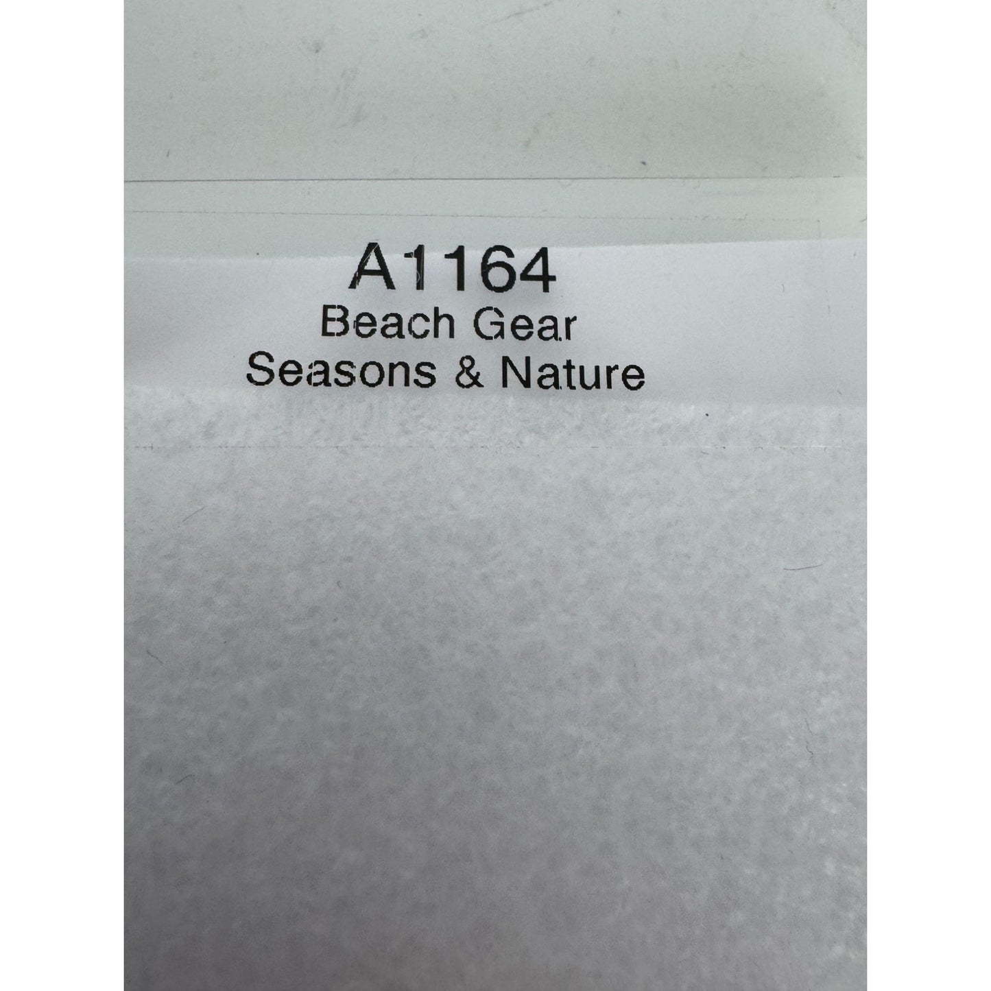 CTMH My Acrylix Acrylic Stamp Set A1164 Beach Gear Sunglasses Flip Flops Sun