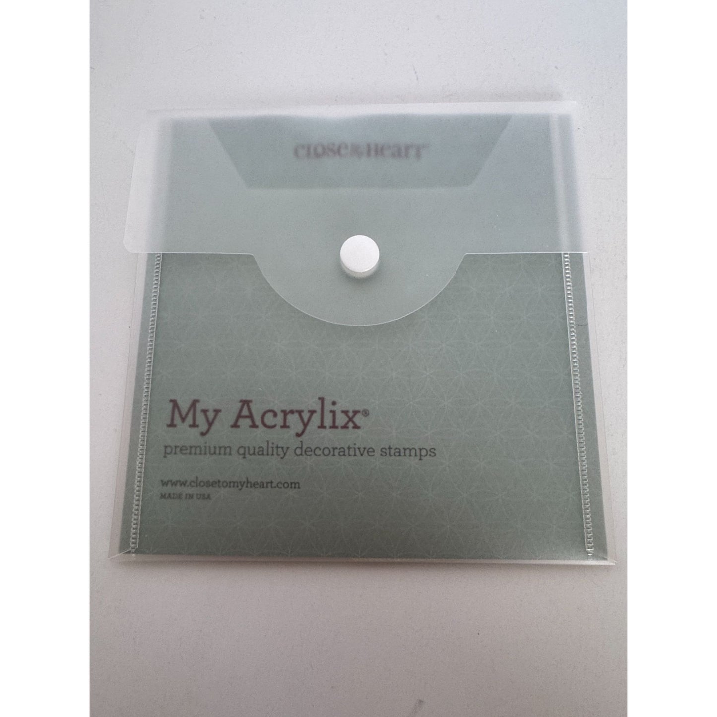 CTMH My Acrylix Acrylic Stamp Set A1164 Beach Gear Sunglasses Flip Flops Sun