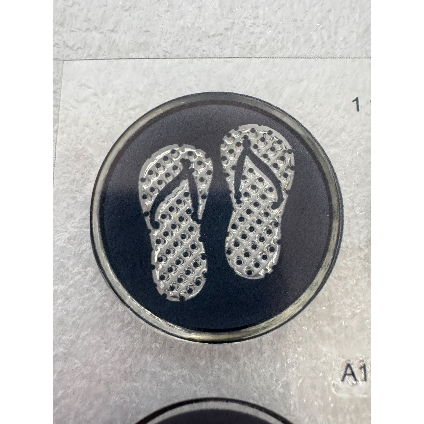 CTMH My Acrylix Acrylic Stamp Set A1164 Beach Gear Sunglasses Flip Flops Sun