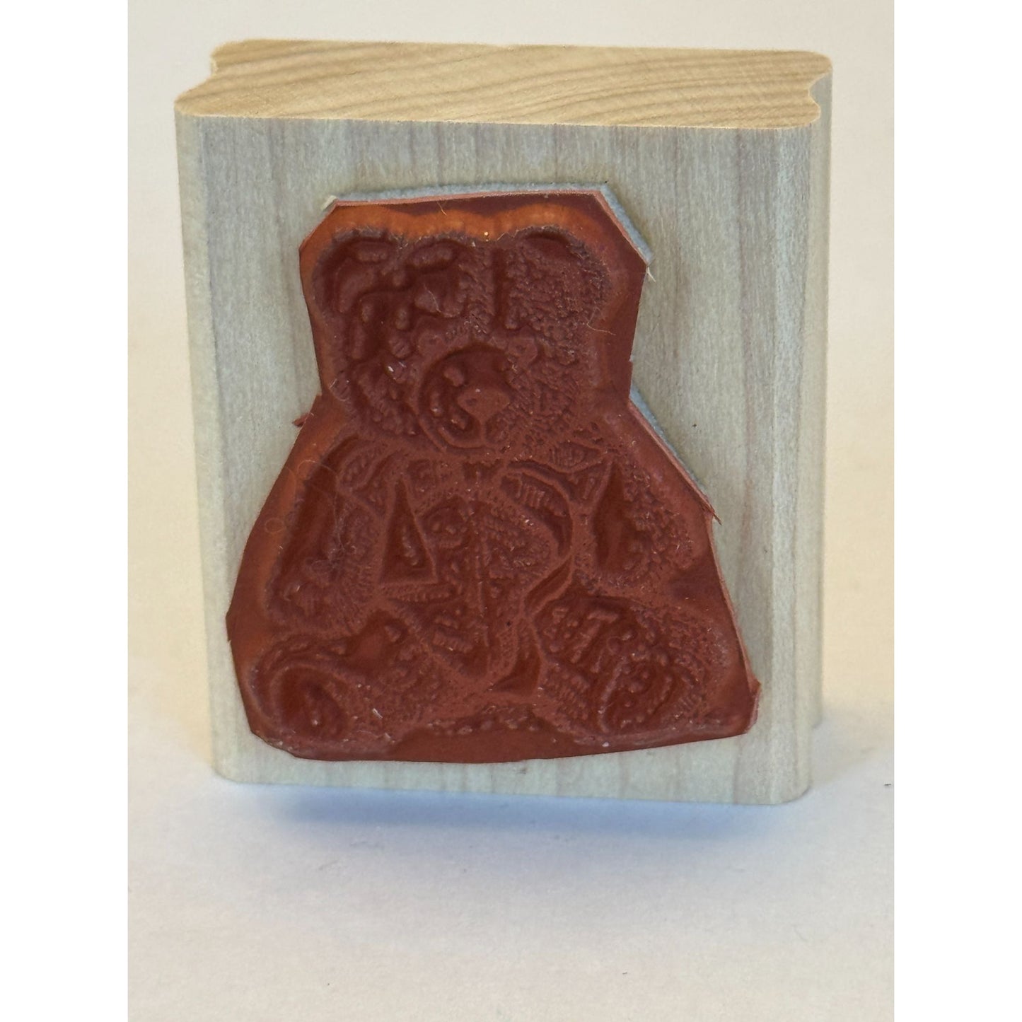 Stampin Up Rubber Stamp Teddy Bear Toy Stuffed Animal Wood Mounted Craft Tool