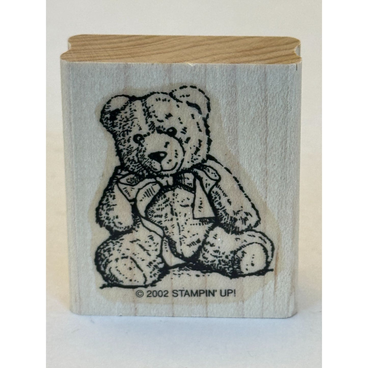 Stampin Up Rubber Stamp Teddy Bear Toy Stuffed Animal Wood Mounted Craft Tool