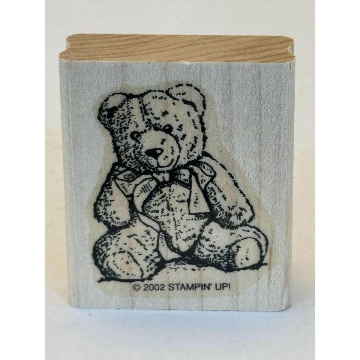 Stampin Up Rubber Stamp Teddy Bear Toy Stuffed Animal Wood Mounted Craft Tool
