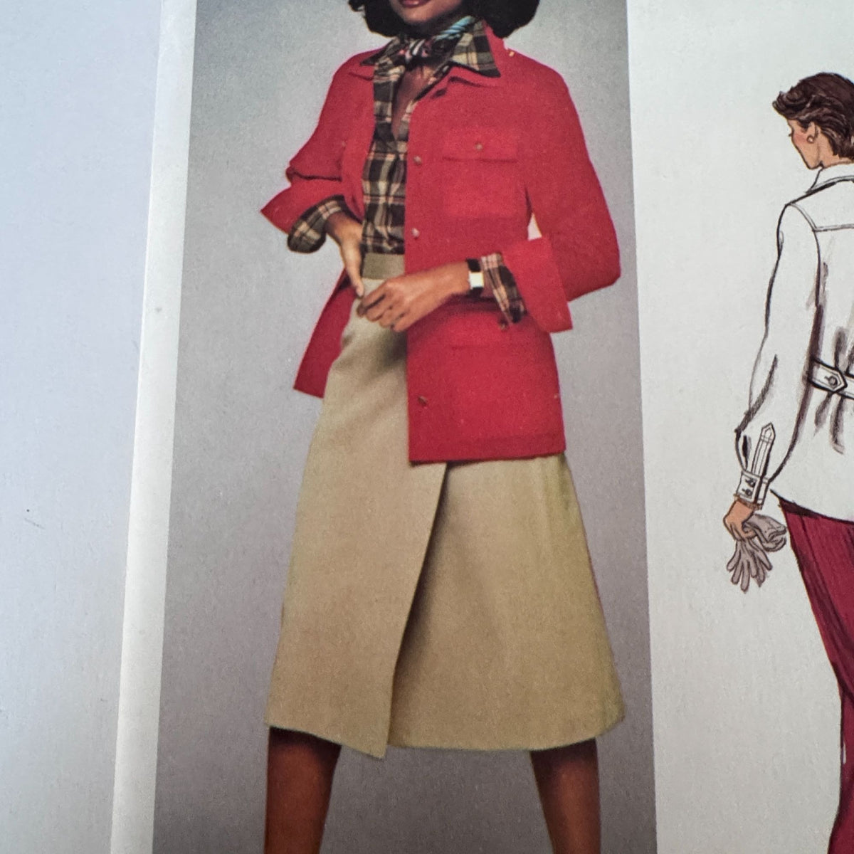 Vogue American Designer Pattern 1368 Jacket Skirt Pants Shirt Calvin Klein 12 Uncut