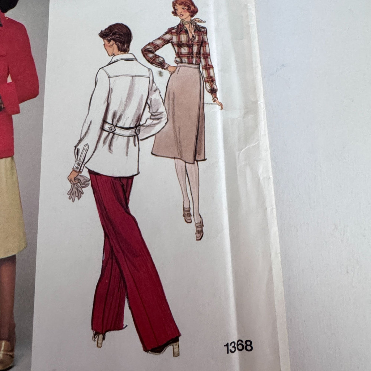 Vogue American Designer Pattern 1368 Jacket Skirt Pants Shirt Calvin Klein 12 Uncut