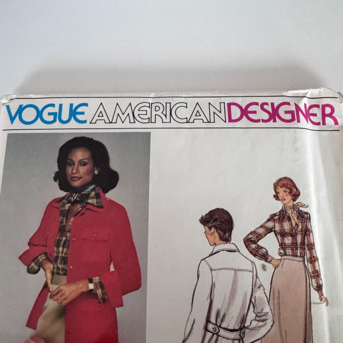 Vogue American Designer Pattern 1368 Jacket Skirt Pants Shirt Calvin Klein 12 Uncut