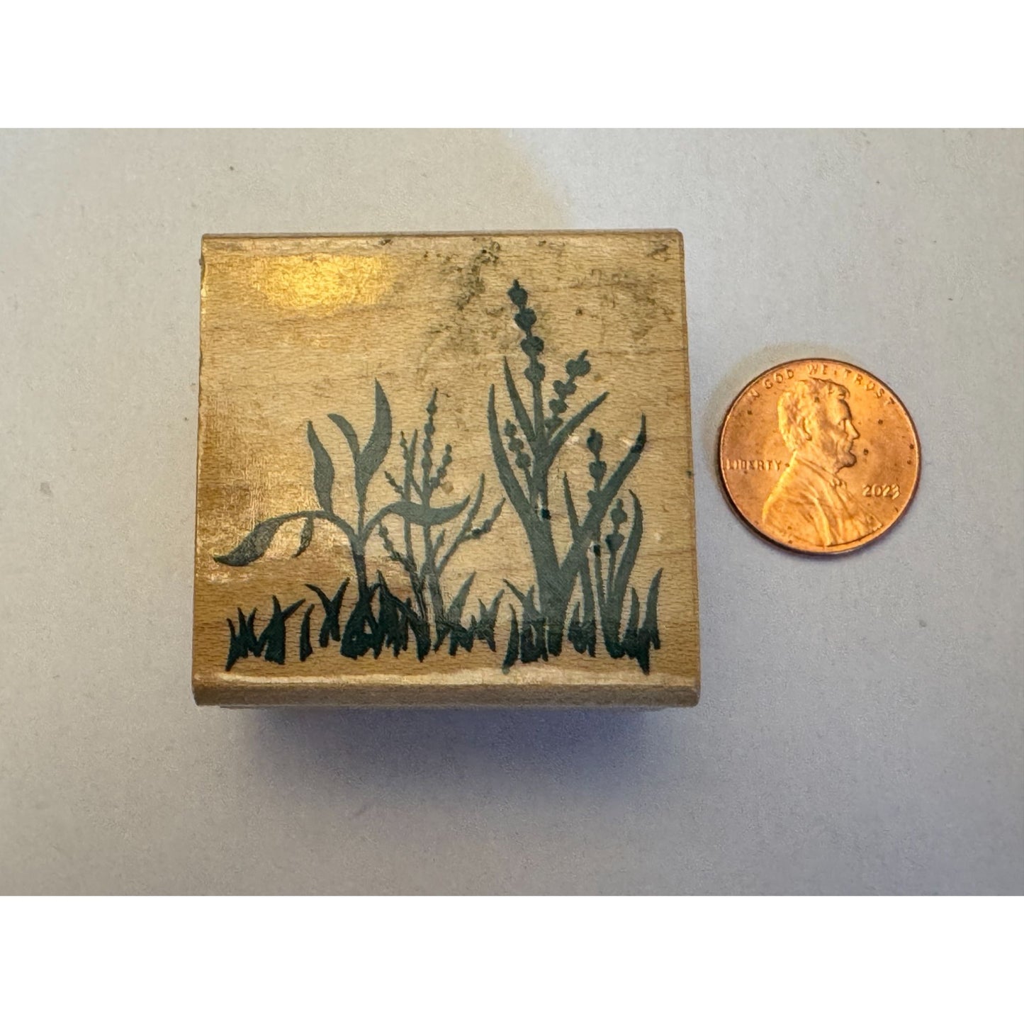 Inkadinkado Rubber Stamp Wildflower Tall Grass Landscape Maker Plant Cardmaking
