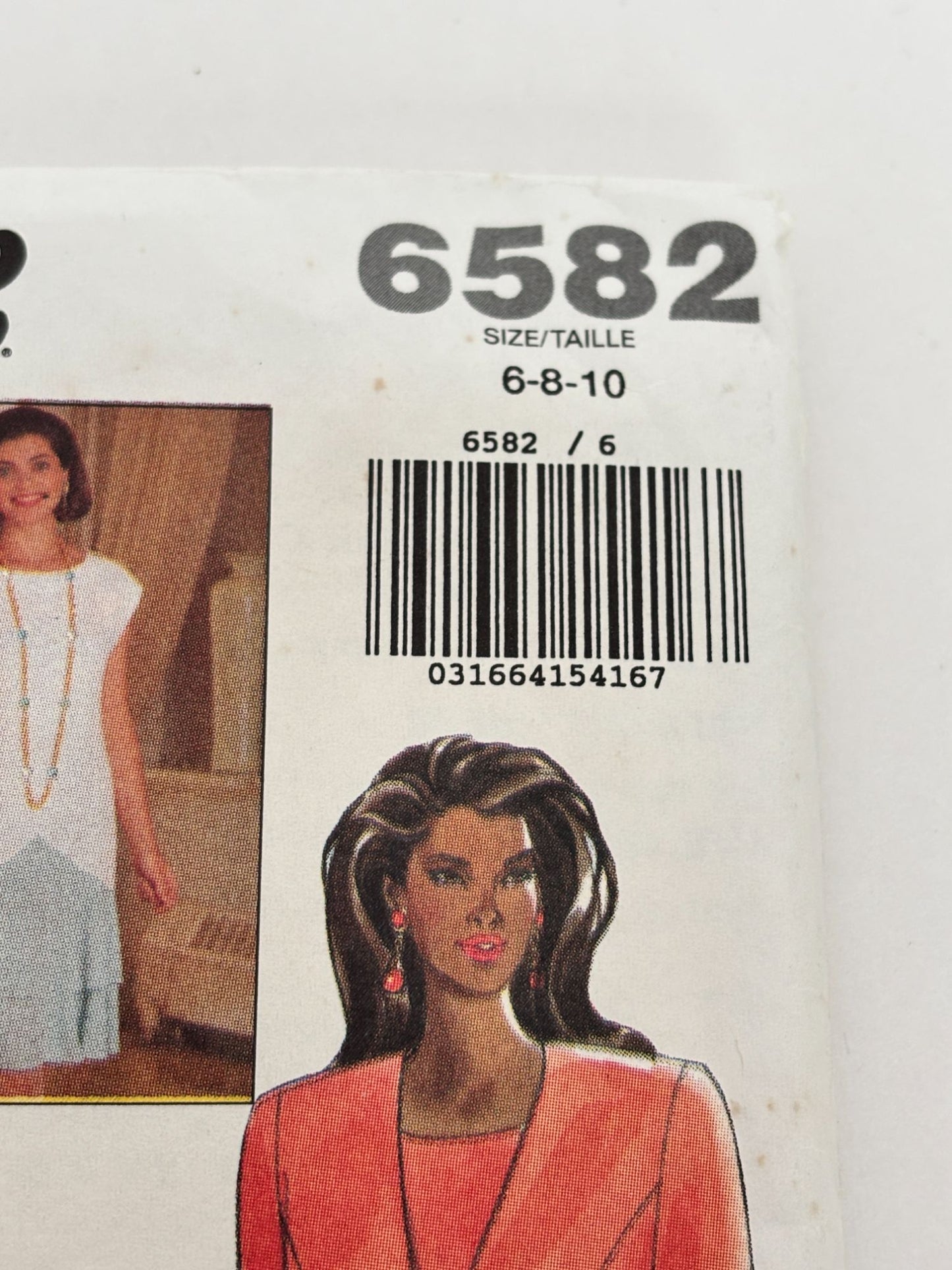 Butterick Sewing Pattern 6582 Jacket and Dress Blazer Suit Easy Work 6 8 10 UC