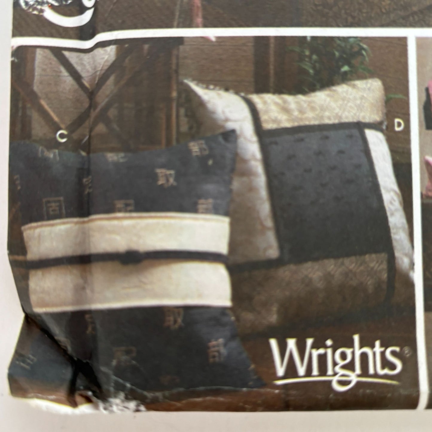 Simplicity Sewing Pattern 5236 Wrights Square Pillows Home Decorating Decor UC