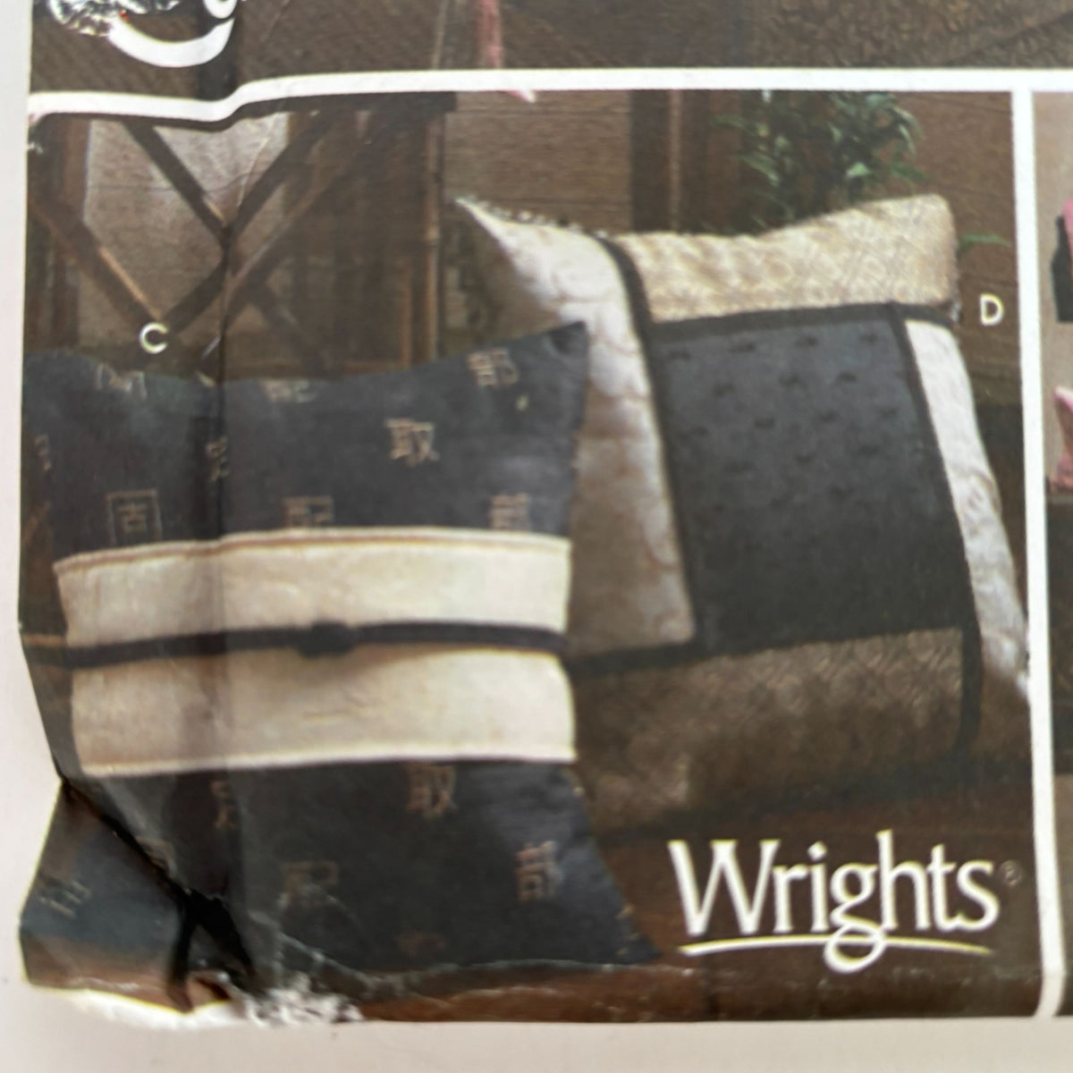 Simplicity Sewing Pattern 5236 Wrights Square Pillows Home Decorating Decor UC