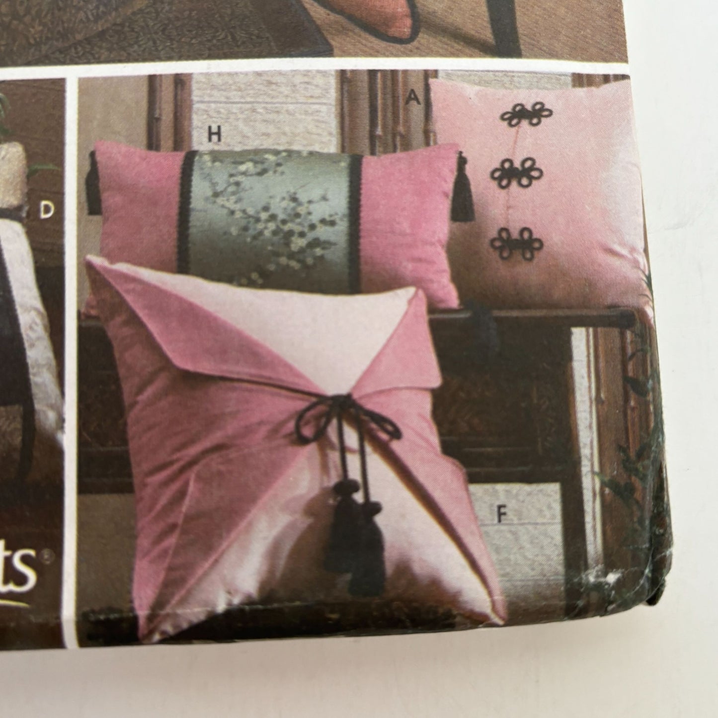 Simplicity Sewing Pattern 5236 Wrights Square Pillows Home Decorating Decor UC