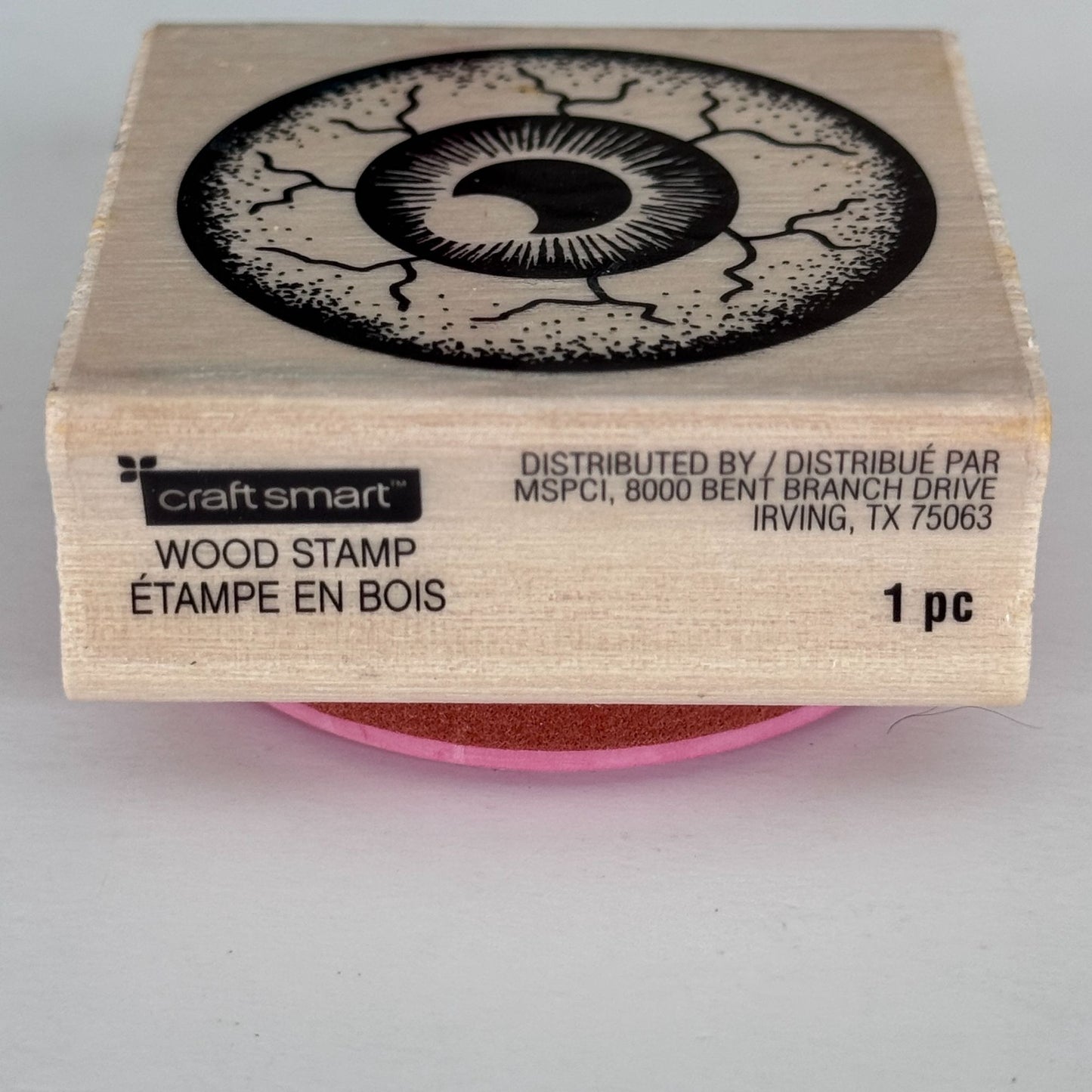Craft Smart Rubber Stamp Eyeball Eye Crescent Moon Pupil Steampunk Halloween Creepy Cardmaking