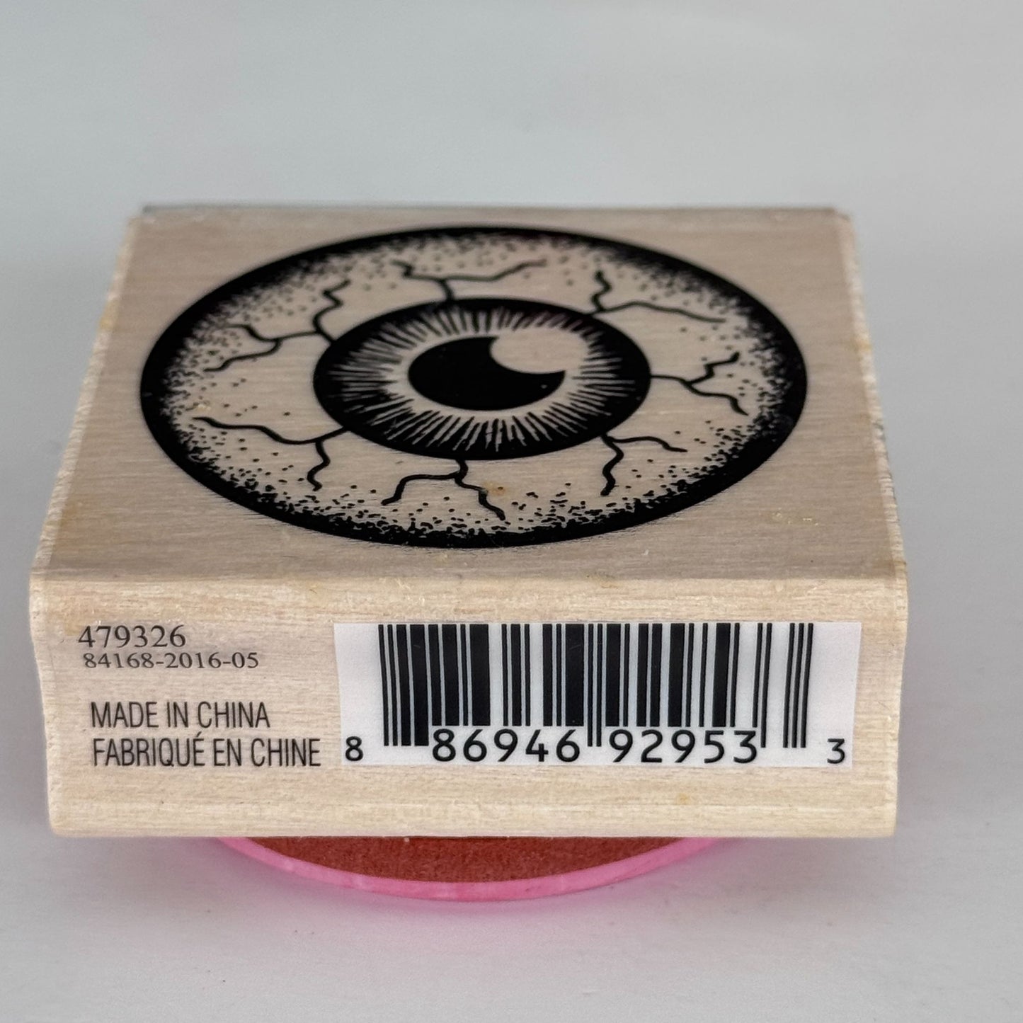 Craft Smart Rubber Stamp Eyeball Eye Crescent Moon Pupil Steampunk Halloween Creepy Cardmaking