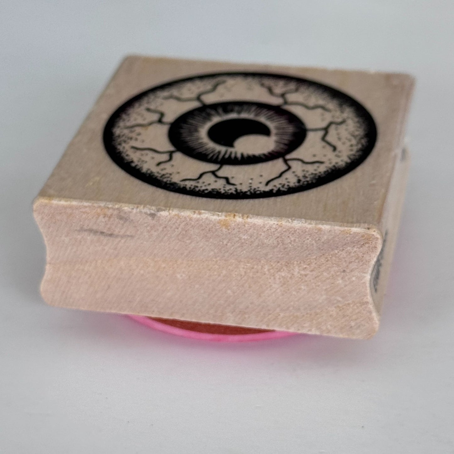 Craft Smart Rubber Stamp Eyeball Eye Crescent Moon Pupil Steampunk Halloween Creepy Cardmaking