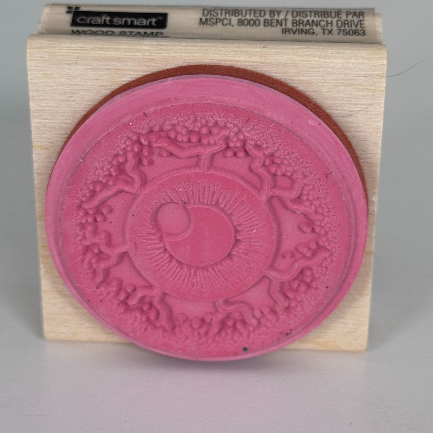 Craft Smart Rubber Stamp Eyeball Eye Crescent Moon Pupil Steampunk Halloween Creepy Cardmaking