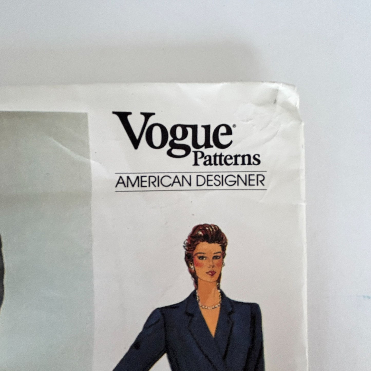Vogue Sewing Pattern 1158 Bill Blass Suit Skirt Suit 80s American Designer 12 Uncut