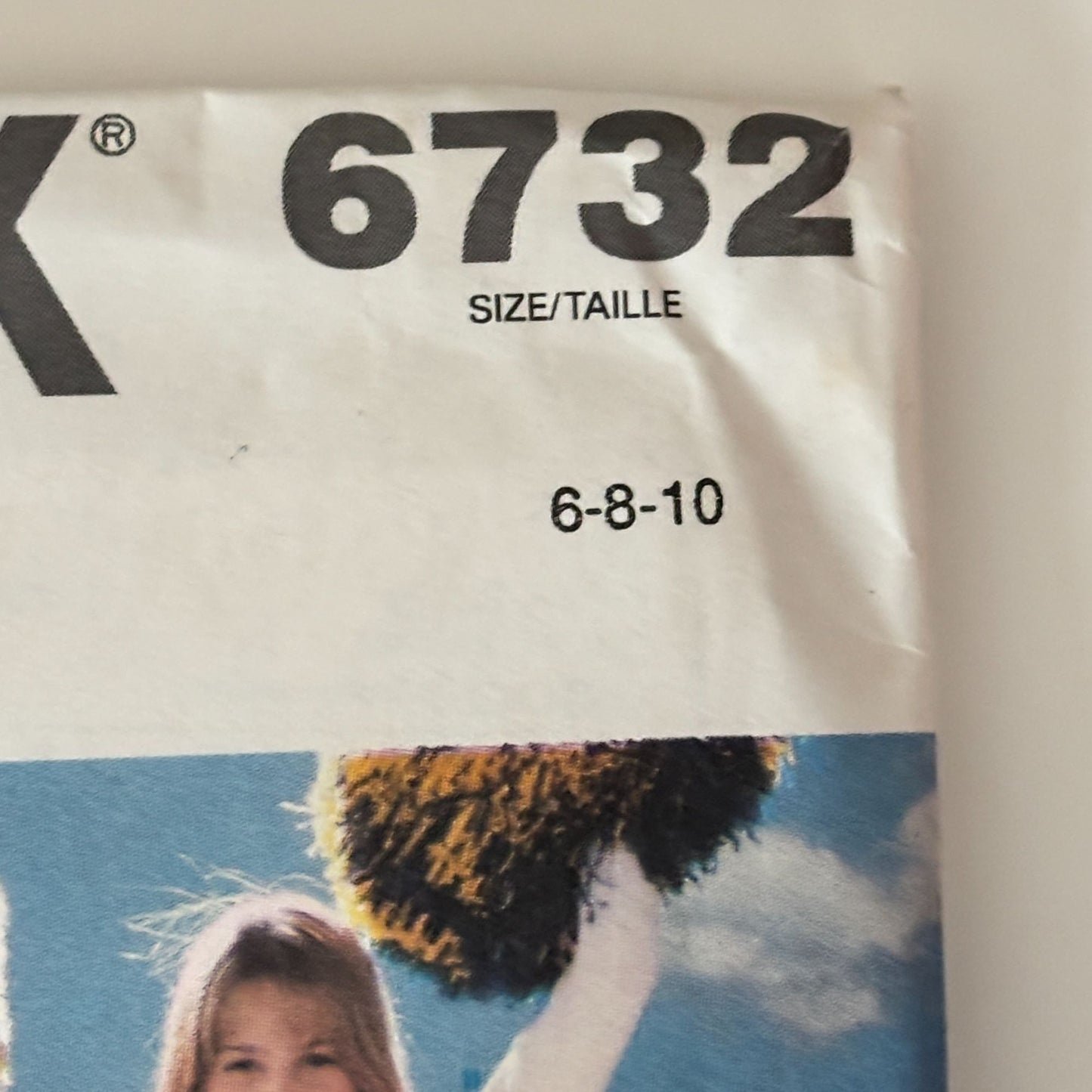 Butterick Sewing Pattern 6732 Cheerleader Uniform Dress Outfit Costume 6-10 Uncut Cheerleading Skirt Schoolcore