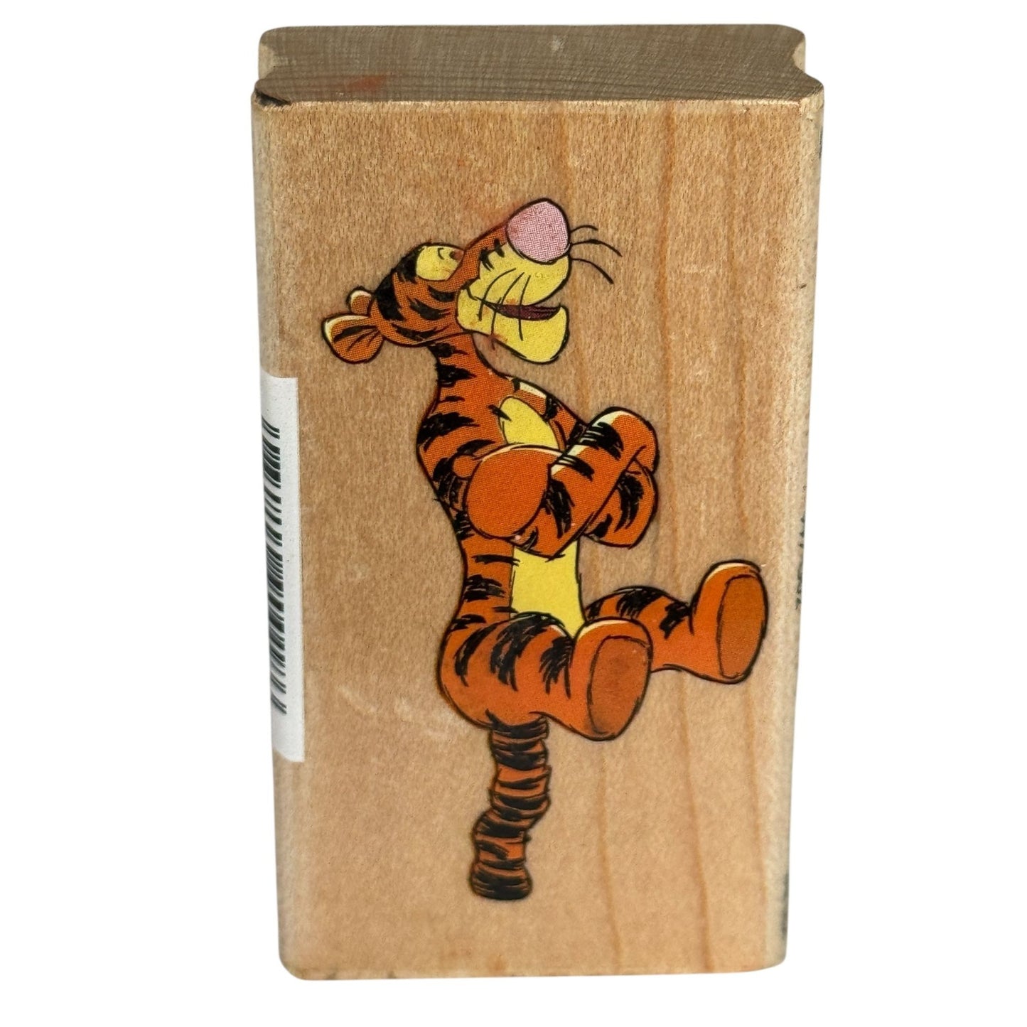 Disney Rubber Stamp Tigger Cartoon Bouncing Jump Listening Pose All Night Media