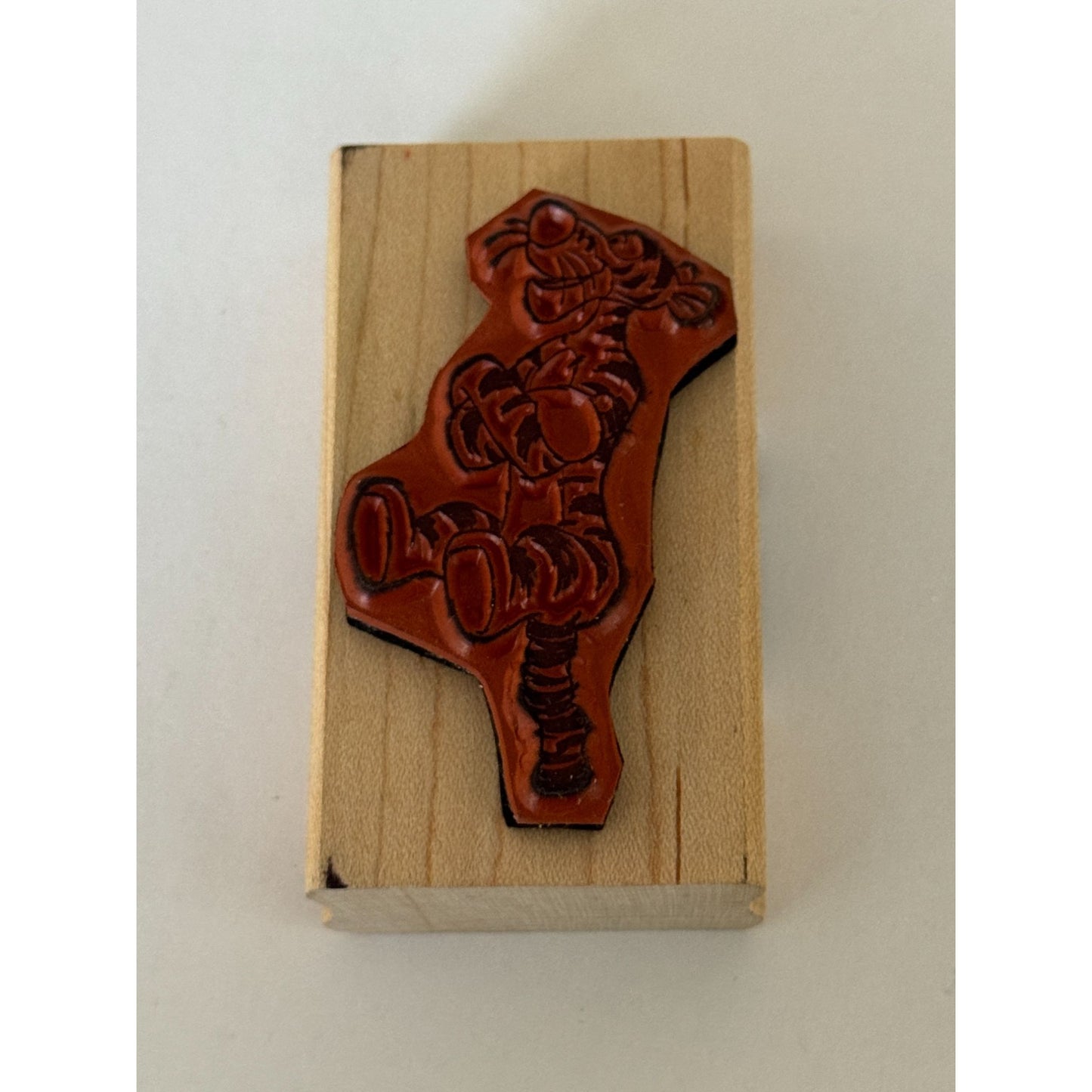 Disney Rubber Stamp Tigger Cartoon Bouncing Jump Listening Pose All Night Media