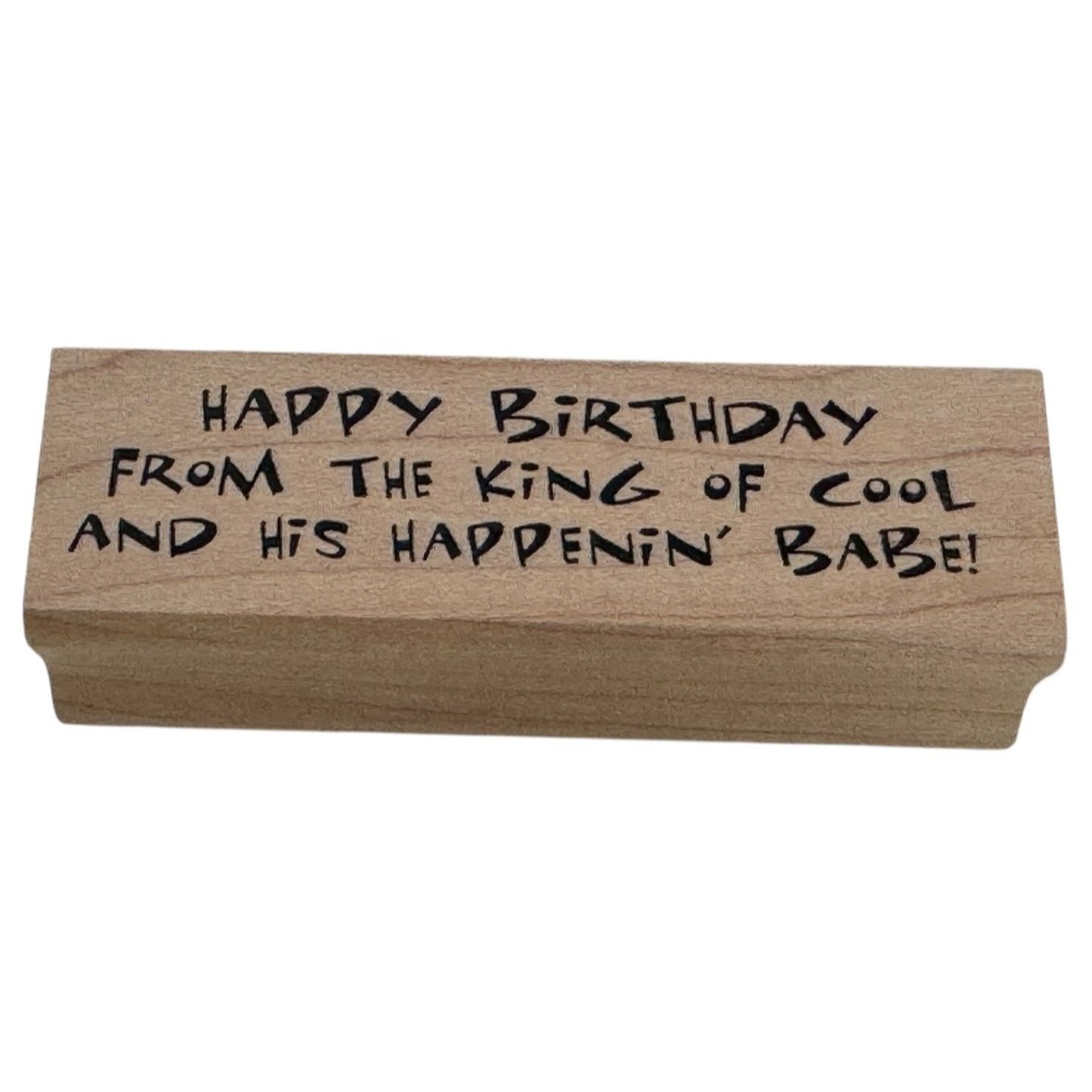 Art Impressions Rubber Stamp Happy Birthday Greeting from Couple Funny Humor