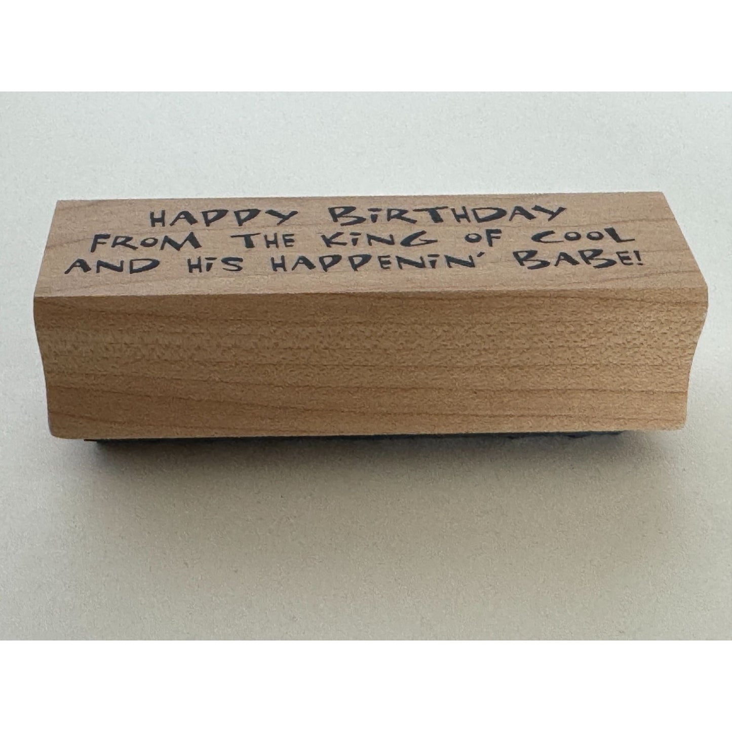 Art Impressions Rubber Stamp Happy Birthday Greeting from Couple Funny Humor