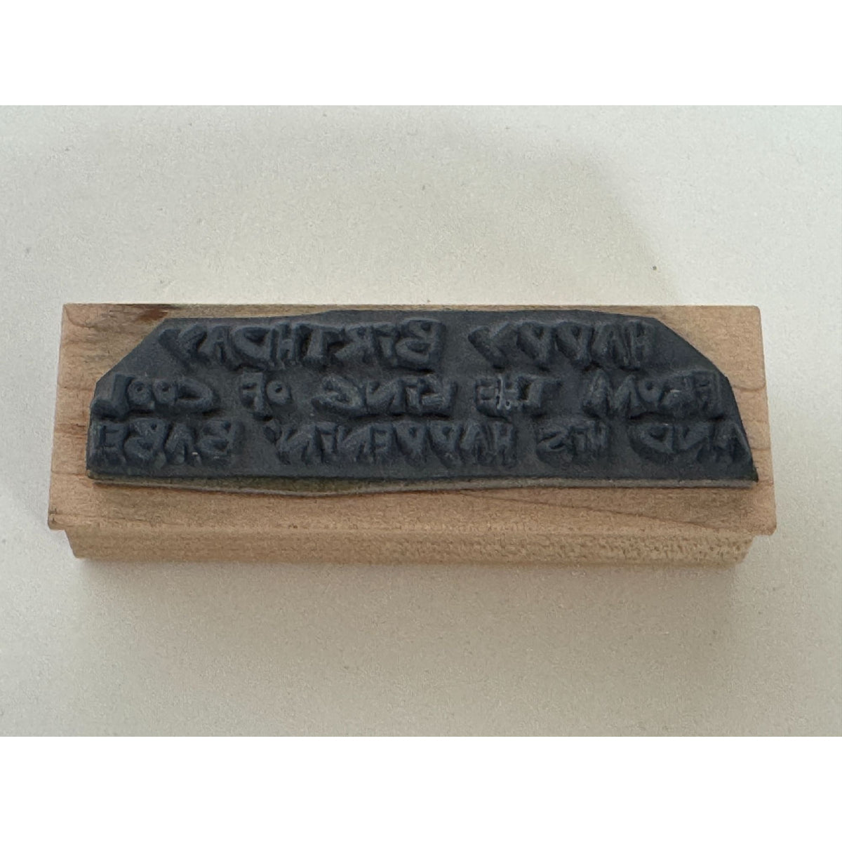 Art Impressions Rubber Stamp Happy Birthday Greeting from Couple Funny Humor