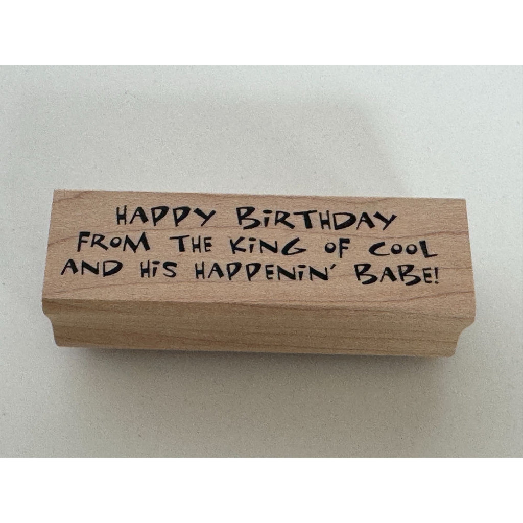 Art Impressions Rubber Stamp Happy Birthday Greeting from Couple Funny Humor