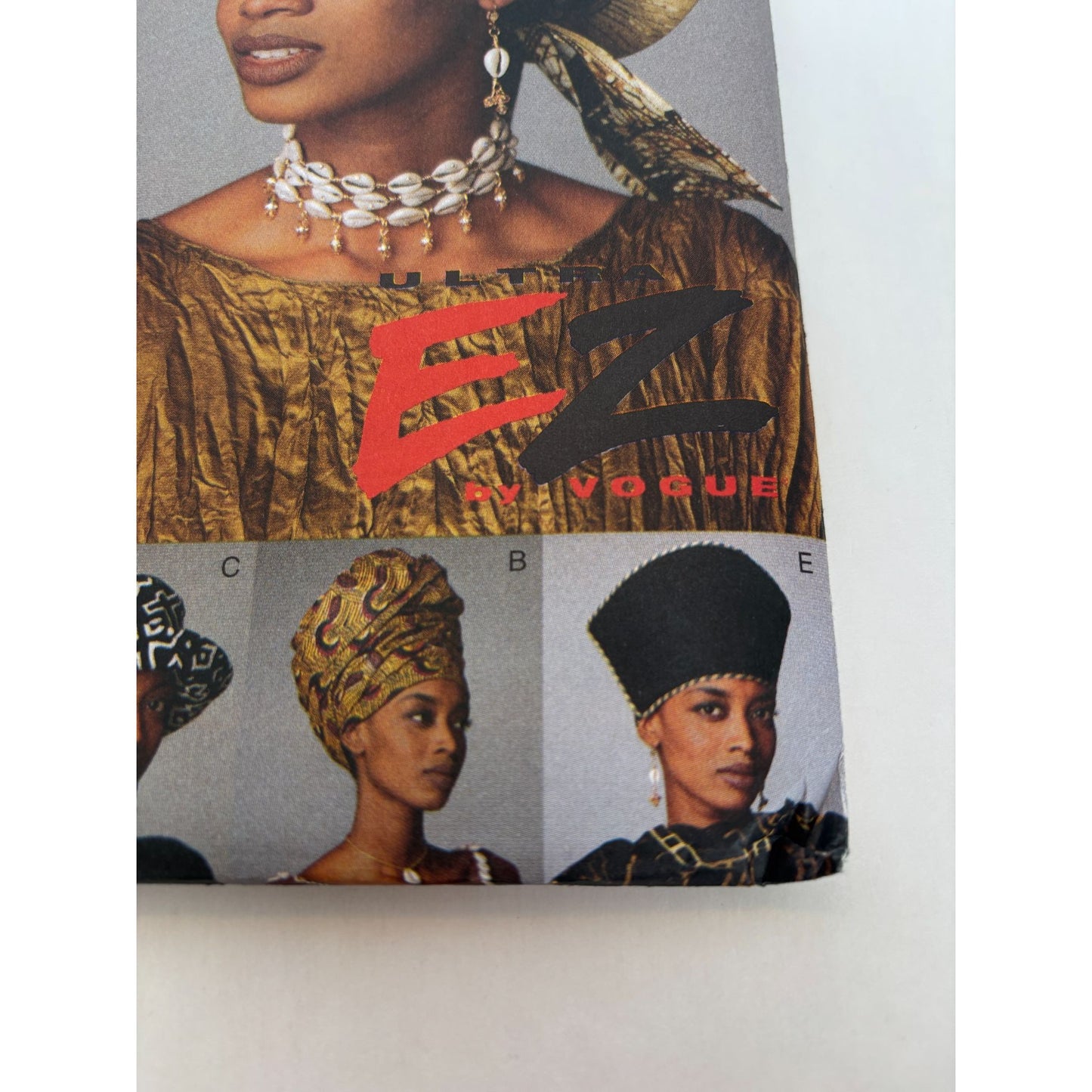 Vogue Sewing Pattern 9117 EZ Headwrap Vest Stole Hat Garment Size 6 8 10 Uncut