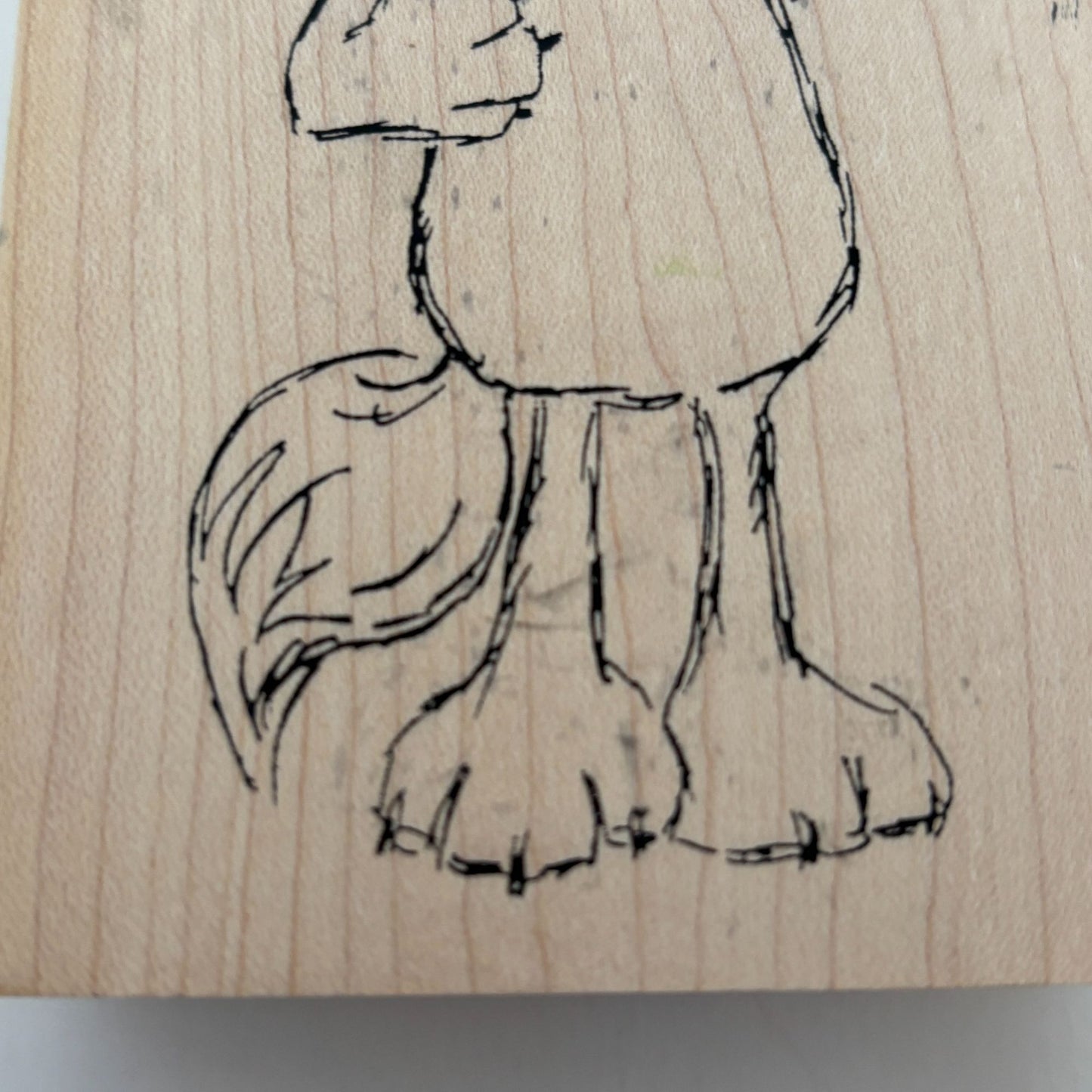 Judith Rubber Stamp Fox Critter Cartoon Animal Card Making Craft Large Wood S-66