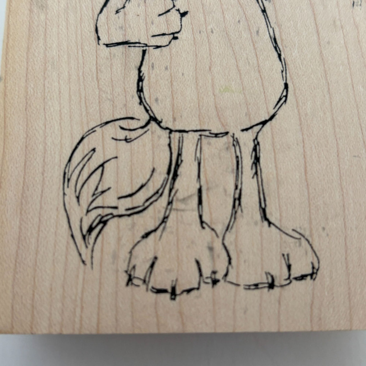 Judith Rubber Stamp Fox Critter Cartoon Animal Card Making Craft Large Wood S-66