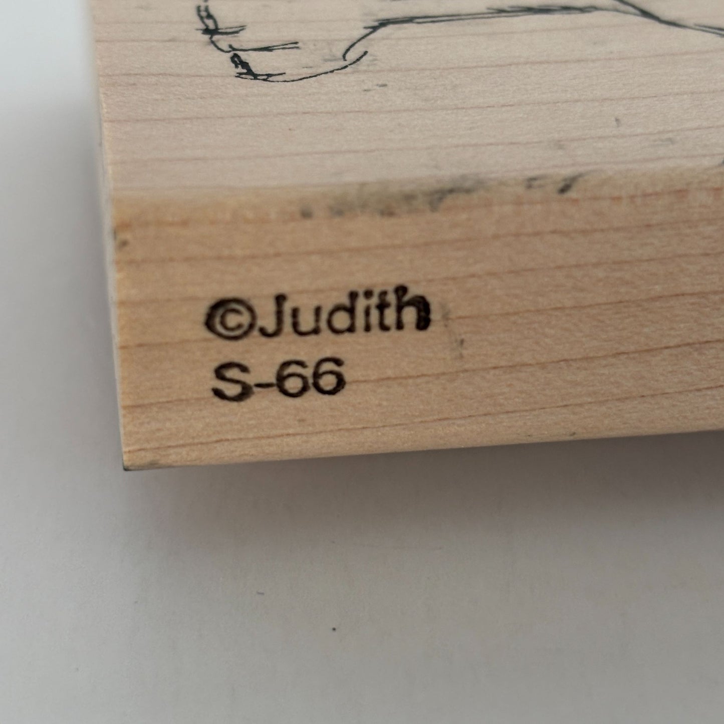 Judith Rubber Stamp Fox Critter Cartoon Animal Card Making Craft Large Wood S-66