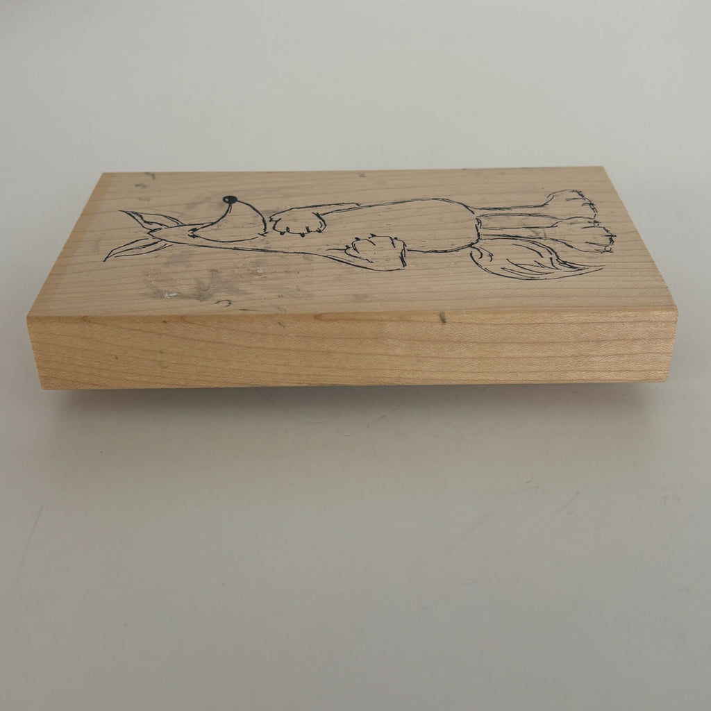 Judith Rubber Stamp Fox Critter Cartoon Animal Card Making Craft Large Wood S-66