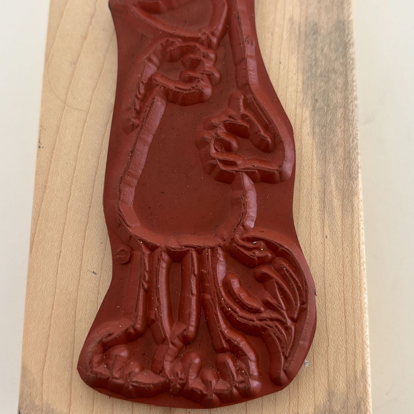 Judith Rubber Stamp Fox Critter Cartoon Animal Card Making Craft Large Wood S-66