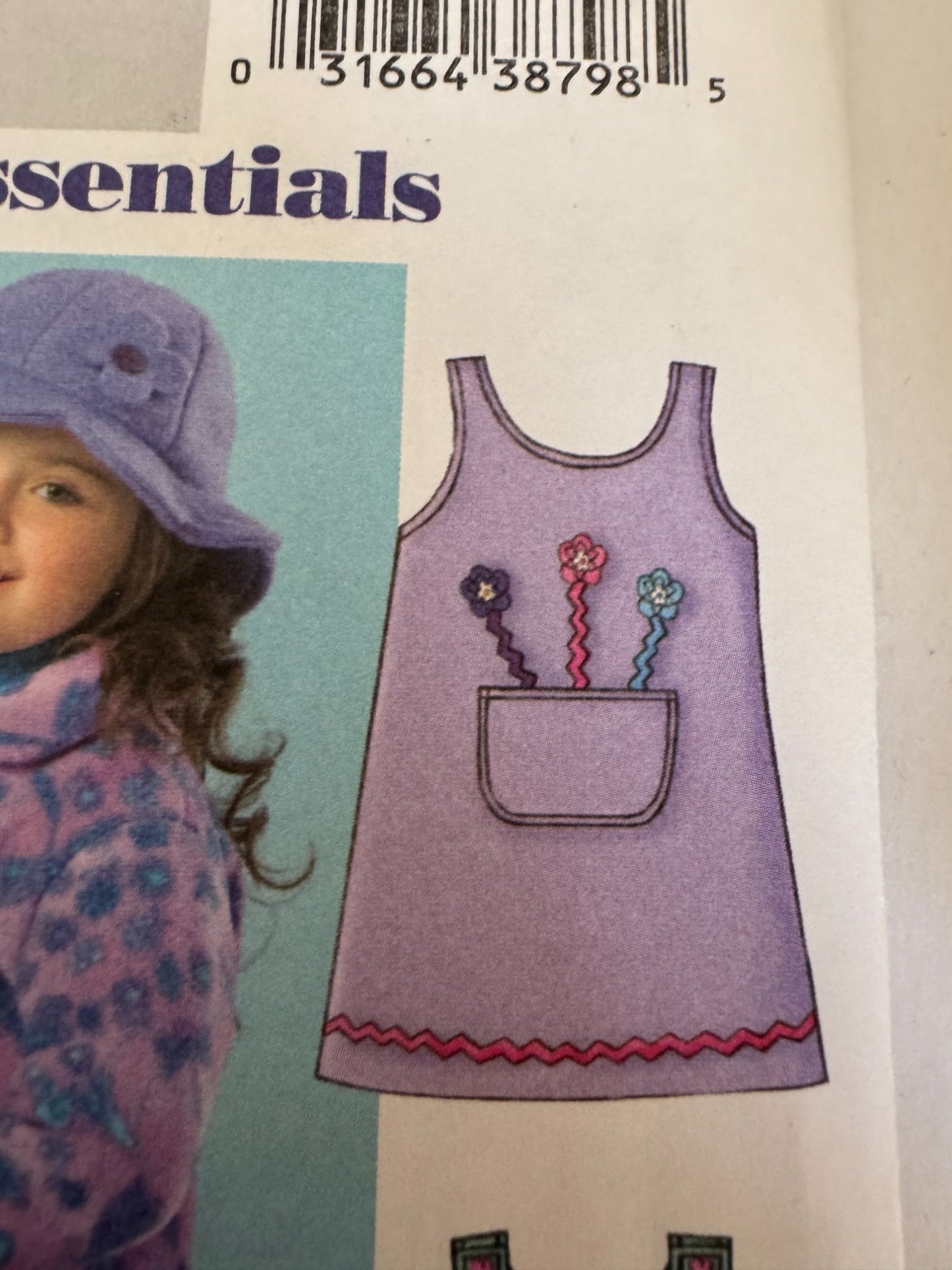 Butterick Sewing Pattern B4335 Girls Jacket Jumper Pants Winter Outfit 6 7 8 UC