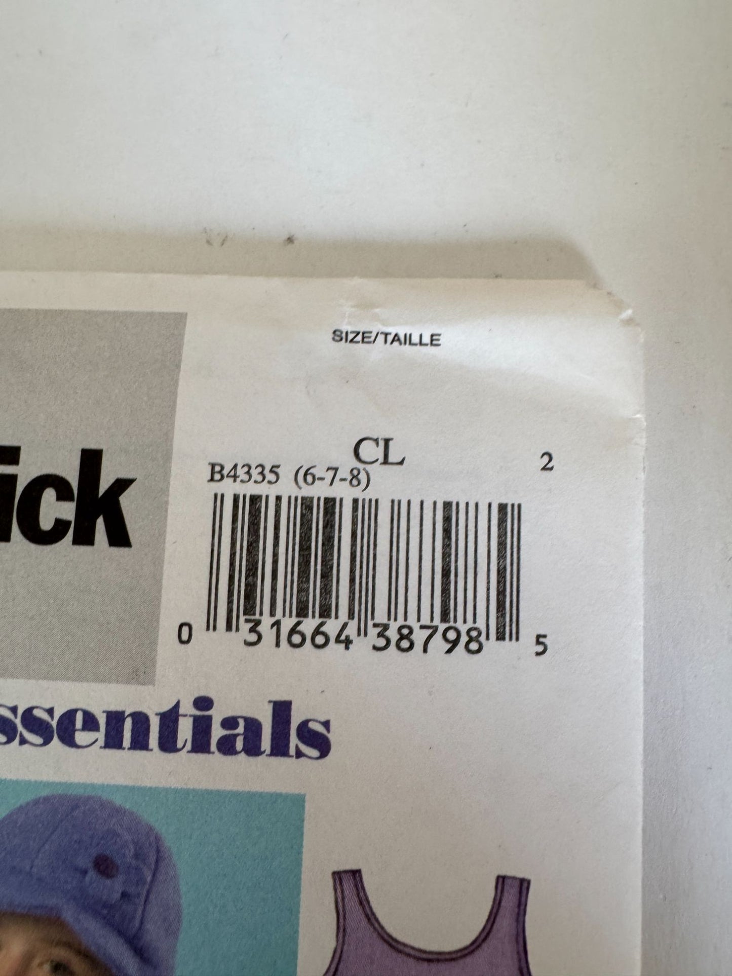 Butterick Sewing Pattern B4335 Girls Jacket Jumper Pants Winter Outfit 6 7 8 UC