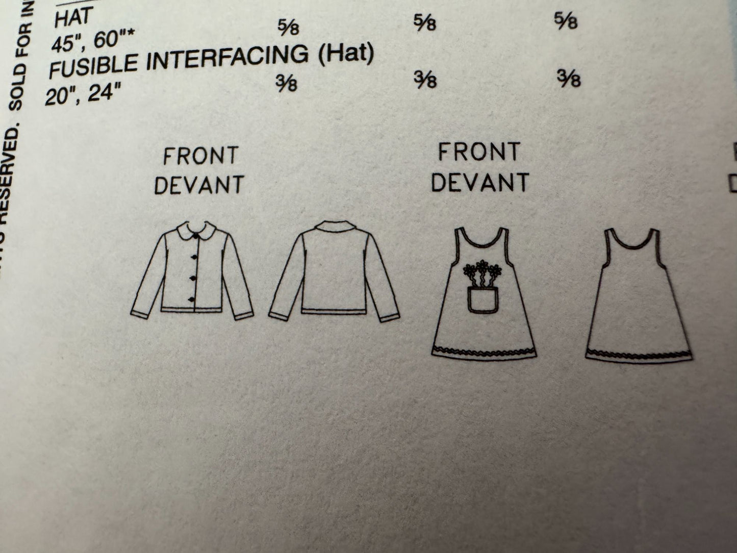 Butterick Sewing Pattern B4335 Girls Jacket Jumper Pants Winter Outfit 6 7 8 UC