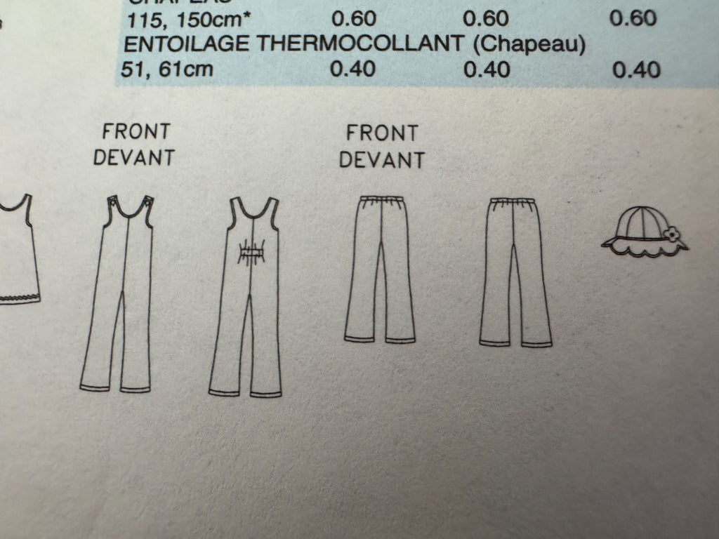 Butterick Sewing Pattern B4335 Girls Jacket Jumper Pants Winter Outfit 6 7 8 UC