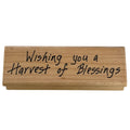 Angels Attic Harvest of Blessings Rubber Stamp Thanksgiving Fall Sentiment Card Making