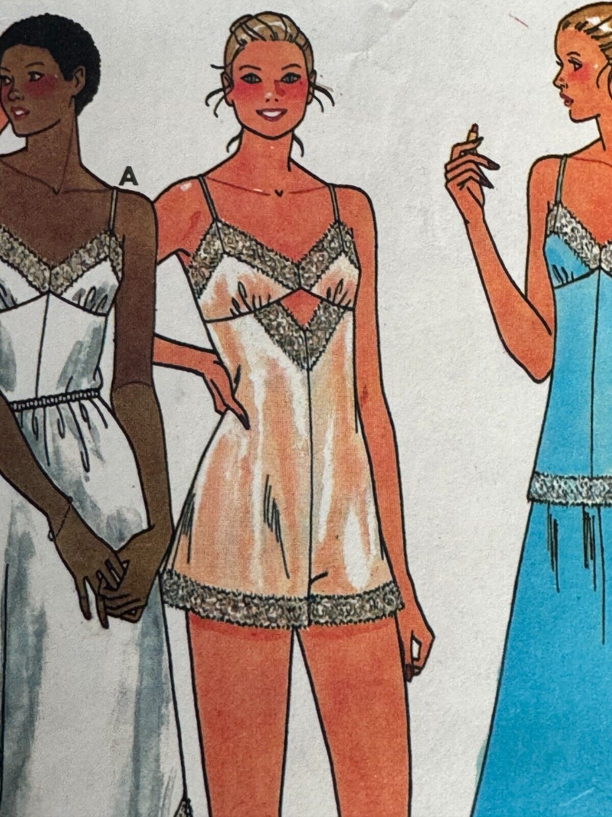 Butterick Sewing Pattern 6361 Lingerie Camisole Bodysuit Slip Vintage 8 1980s UC
