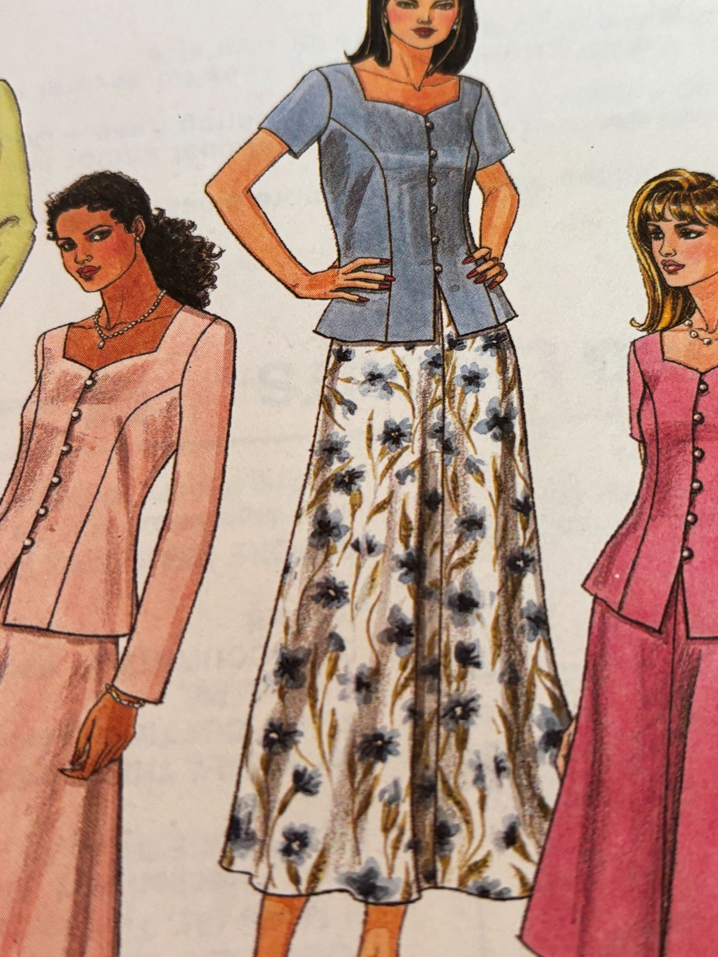 McCalls Sewing Pattern 2045 Dress Two Lengths  Sweetheart Neckline 14 16 18 UC