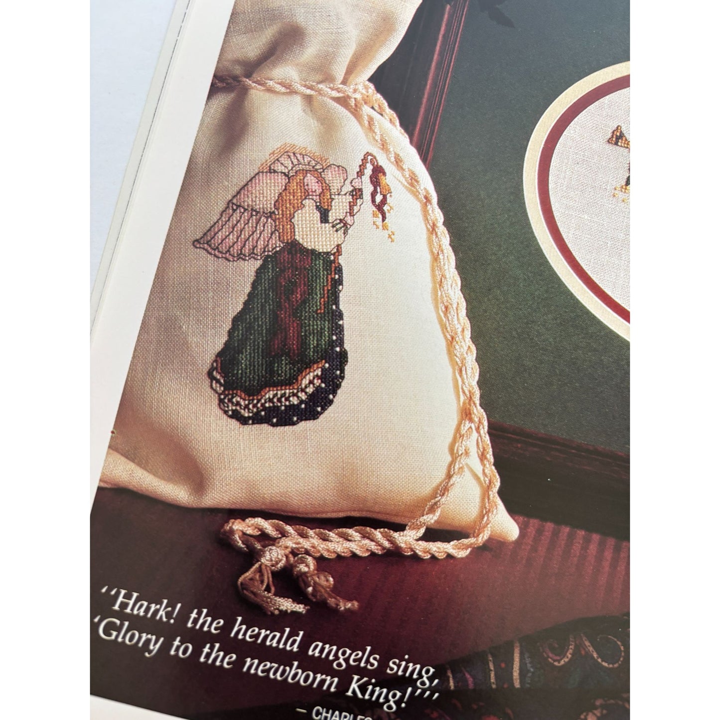 Leisure Arts The Magazine December 1987 Cross Stitch Christmas Stockings Santa