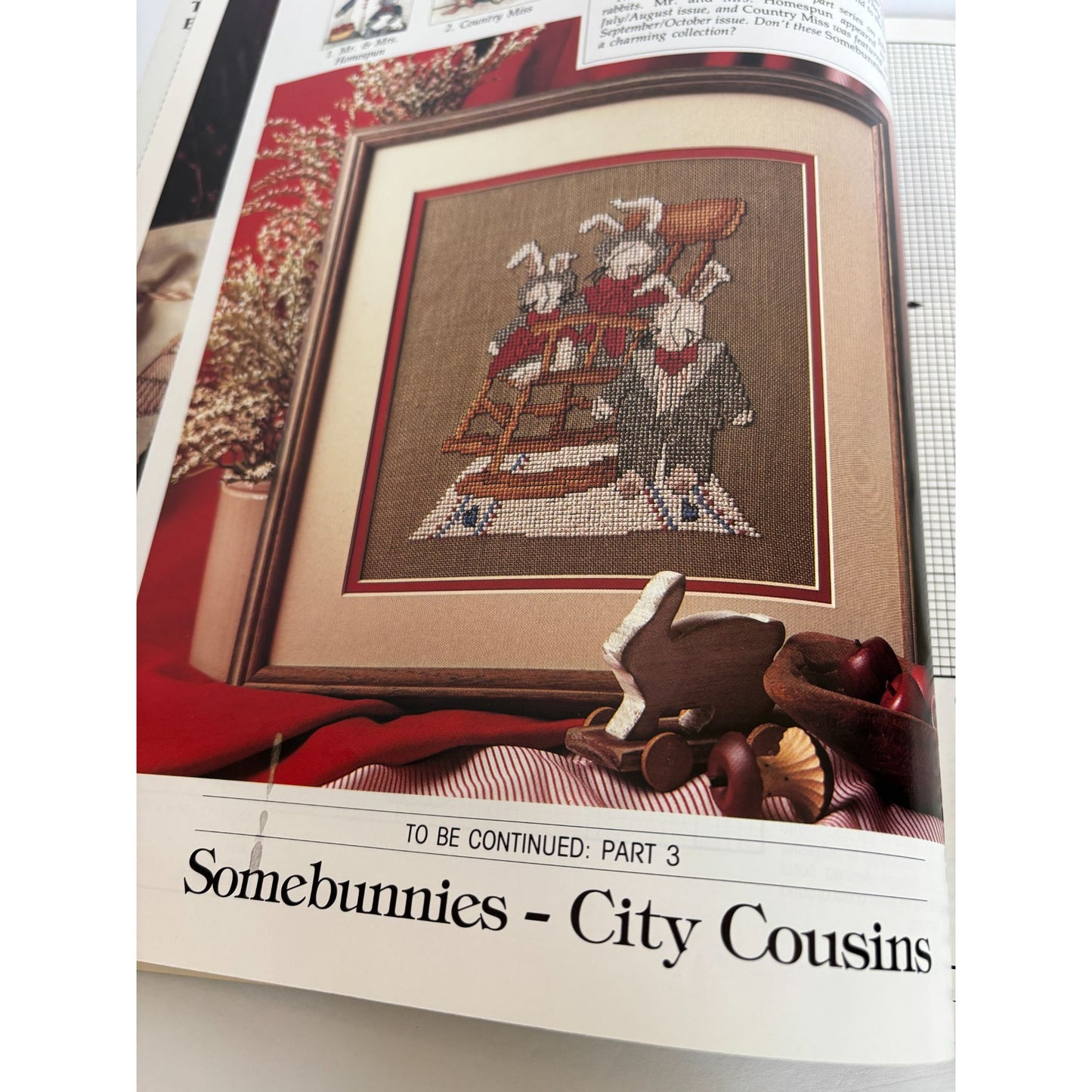 Leisure Arts The Magazine December 1987 Cross Stitch Christmas Stockings Santa