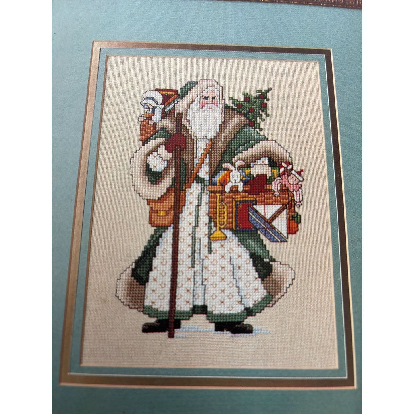 Leisure Arts The Magazine December 1987 Cross Stitch Christmas Stockings Santa