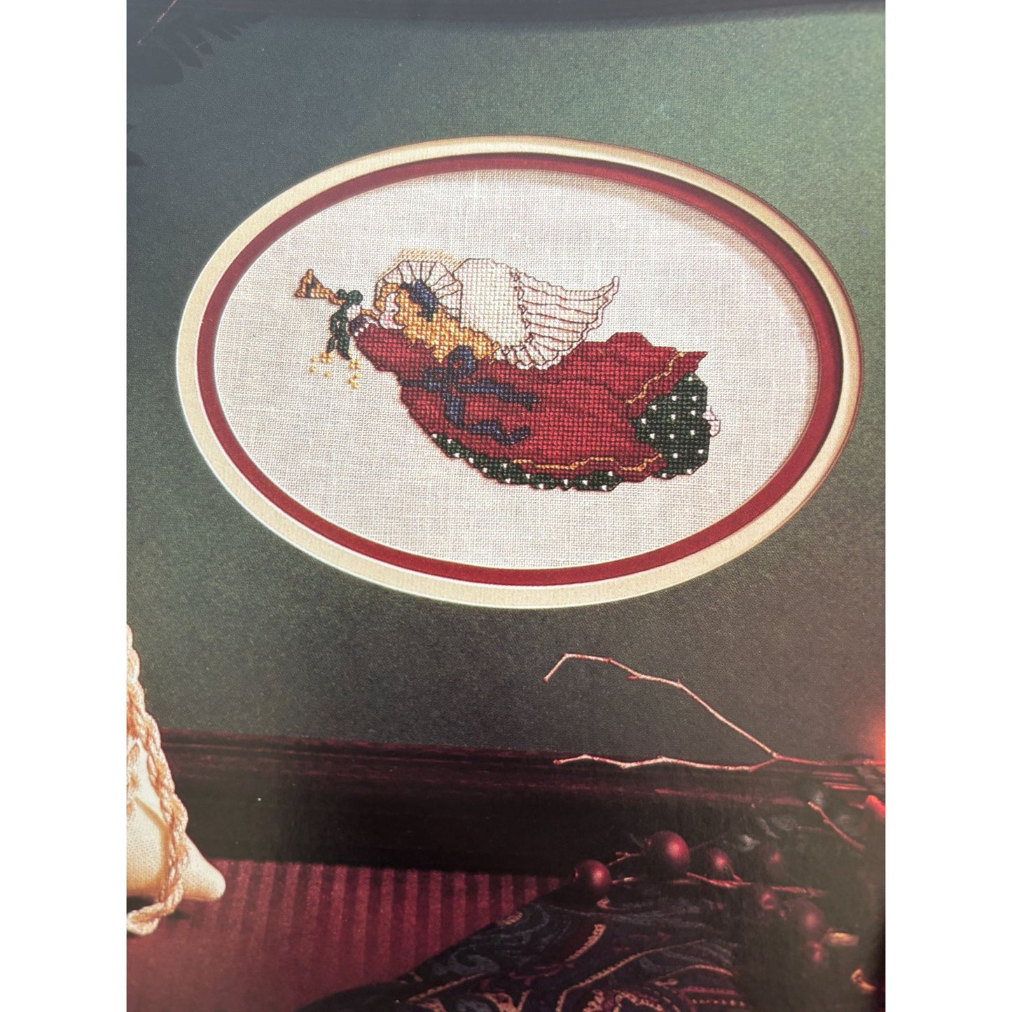 Leisure Arts The Magazine December 1987 Cross Stitch Christmas Stockings Santa