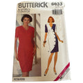 Butterick Sewing Pattern 6033 Work Dress Career Button Trim Easy Uncut 6 8 10